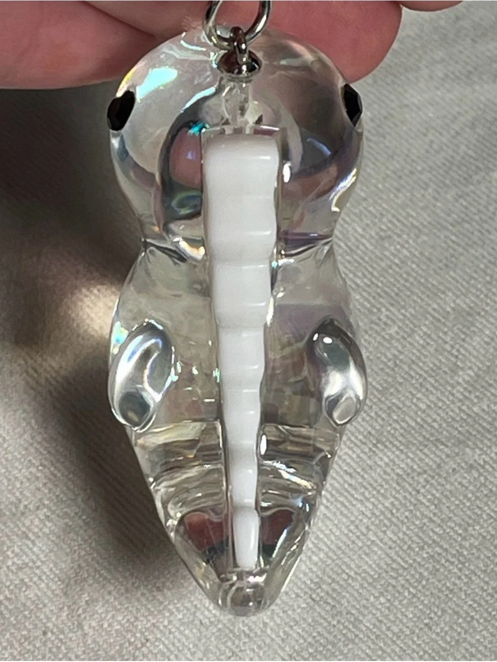 Clear Dino Keychain/ bag charm